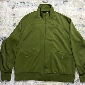 Y2K Rocawear Track Jacket 3XL Green Zip Up Hip Hop Streetwear Retro 2000s